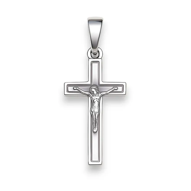 Серебряный крестик Тонкий 