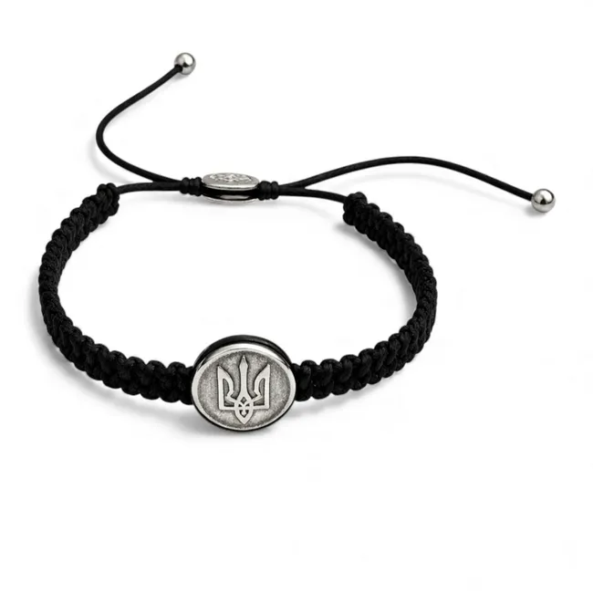 Braided silver bracelet  зображення 2