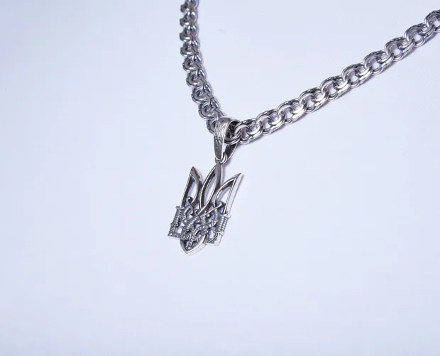 Silver Trident Pendant