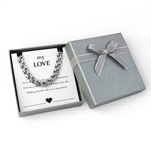 Срібний браслет класичний бісмарк та листівка для коханого 