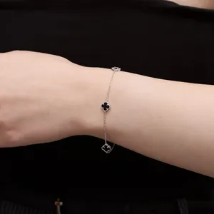 Срібний браслет Конюшина   зображення 3