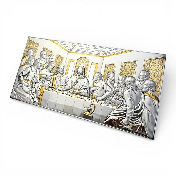 Срібна ікона Свята Вечеря 