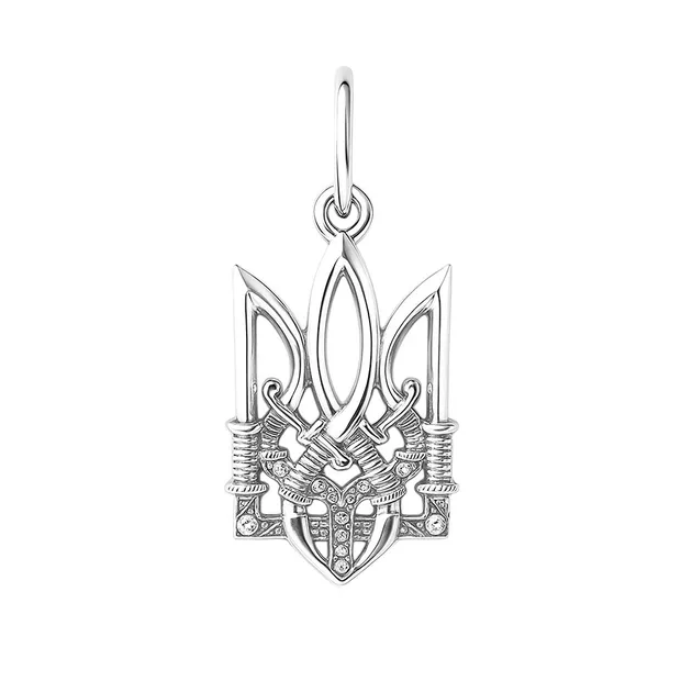 Серебряная подвеска Тризуб 