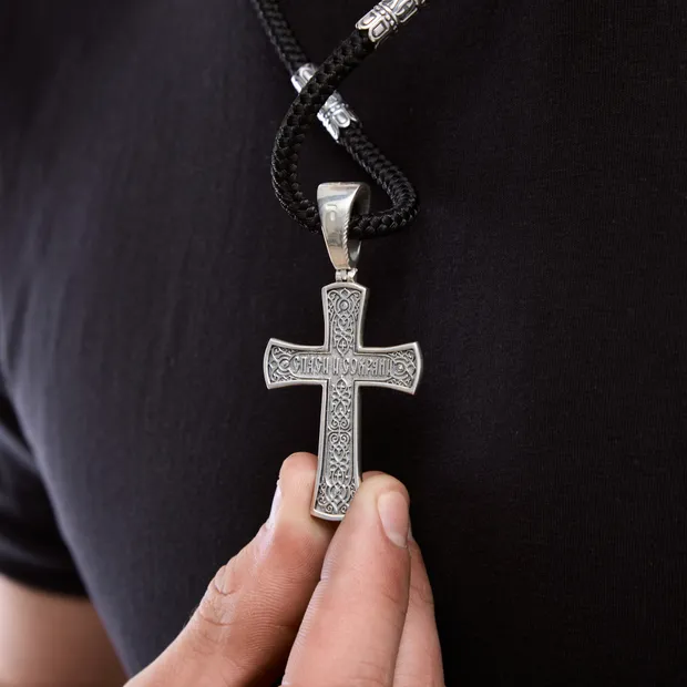 Срібний чоловічий набір Життя 