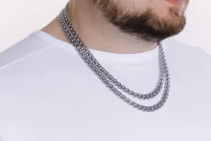 Срібний ланцюжок Подвійний Якір   зображення 4