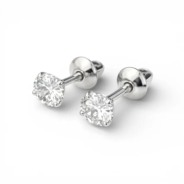 Срібні Сережки Кристалики