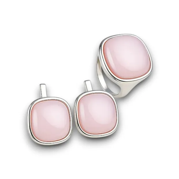 Срібний набір Кенді Рожевий