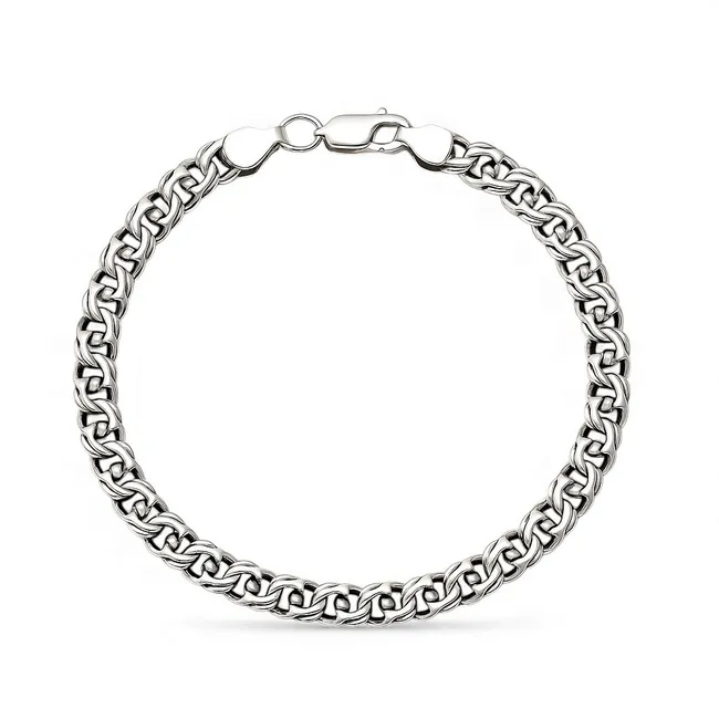 Срібний браслет Класичний Бісмарк  