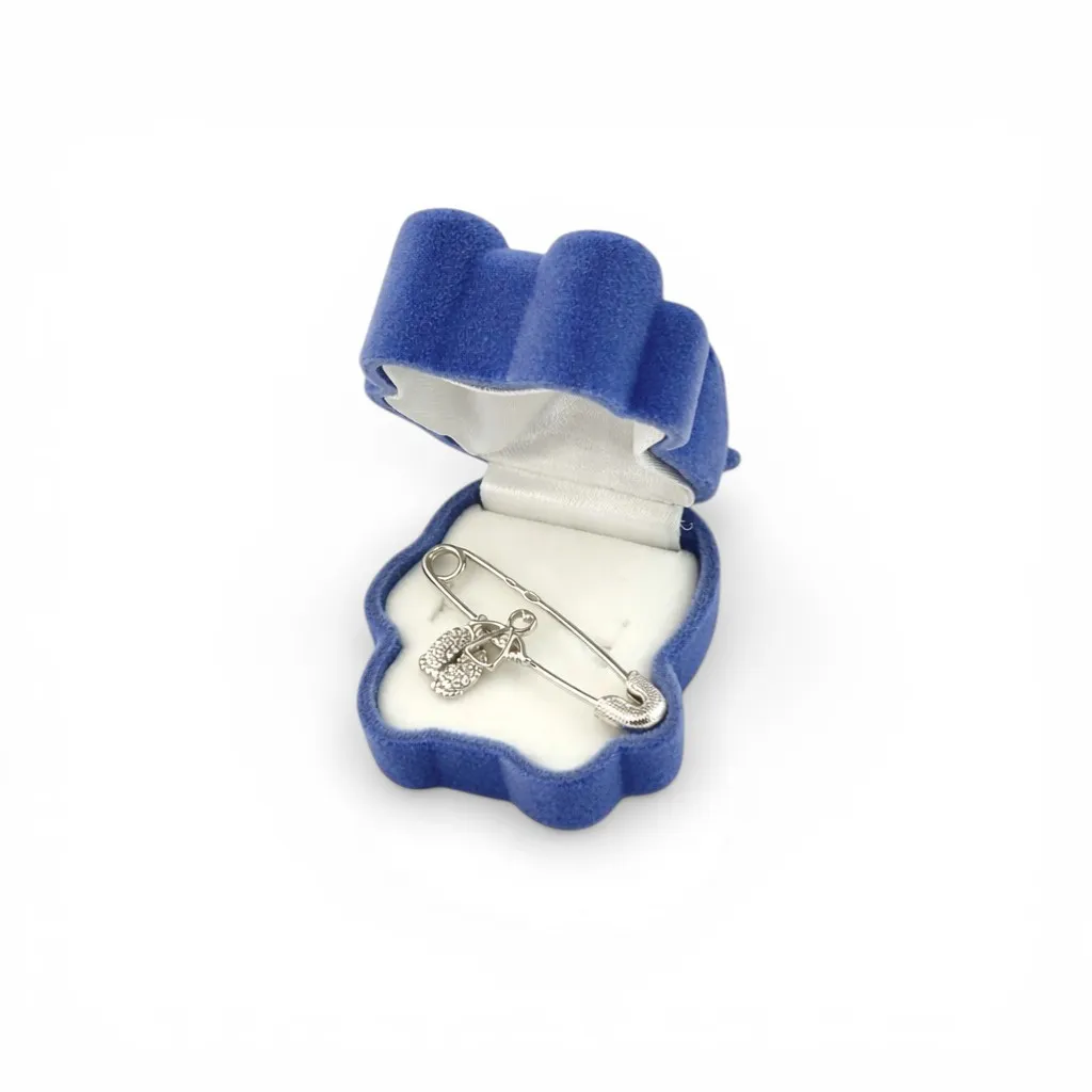 Подарунок для похресниці срібна шпилька дитяча Оберіг