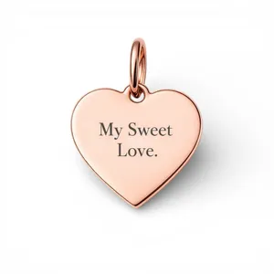 Серебряная подвеска Сердце с позолотой 