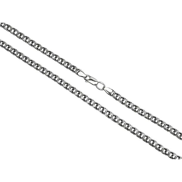 Срібний ланцюжок Плоский Бісмарк