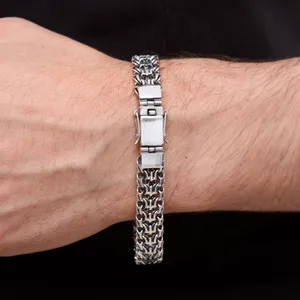 Срібний браслет Тризуб з коробкою  зображення 4