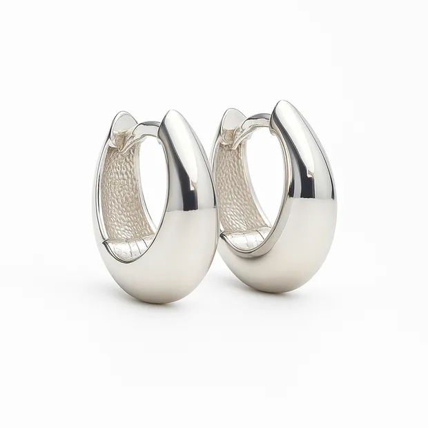 Срібні сережки англійська застібка Відображення 