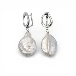 Silver earrings English clasp Hellas 