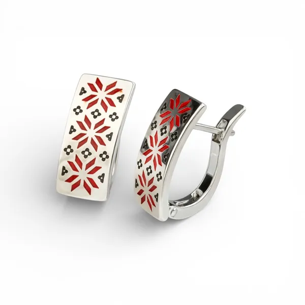 Срібні сережки Традиція 