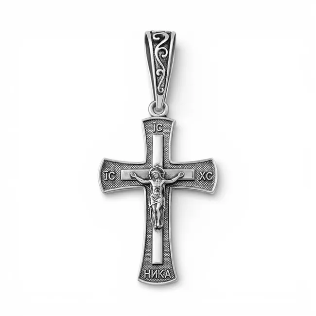 Срібний хрестик Велич  