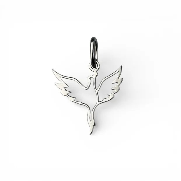 Срібна підвіска Фенікс 