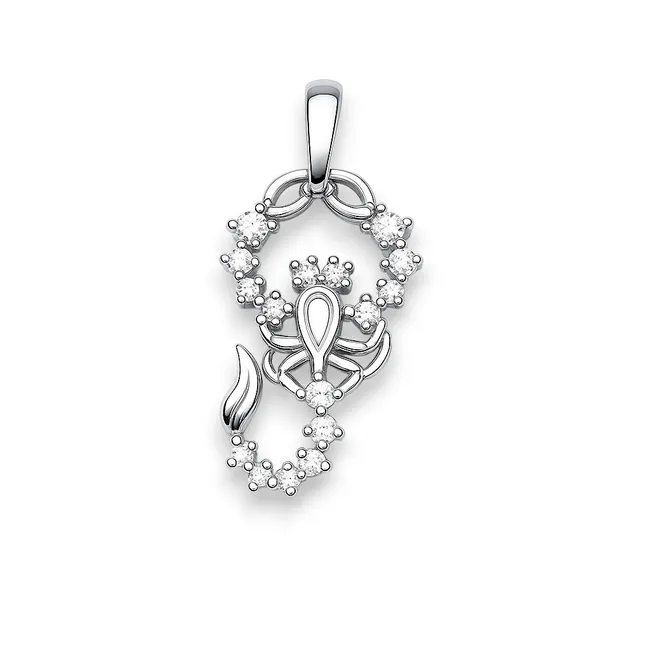 Срібна підвіска Скорпіон 