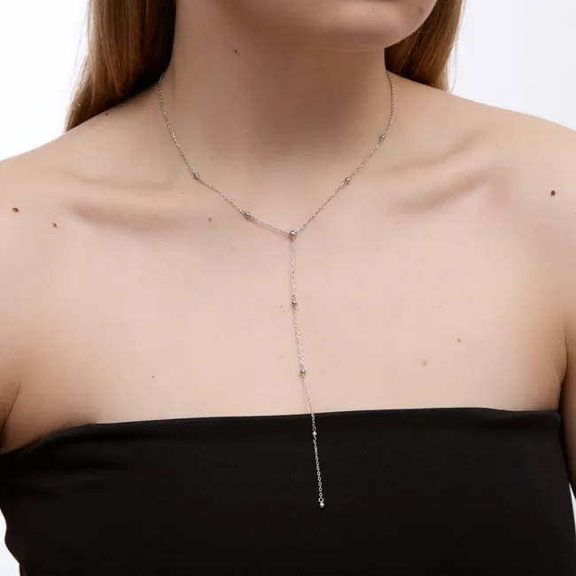 Срібне Кольє Кульки  зображення 3