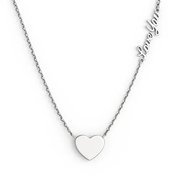 Серебряное кольe Love you
