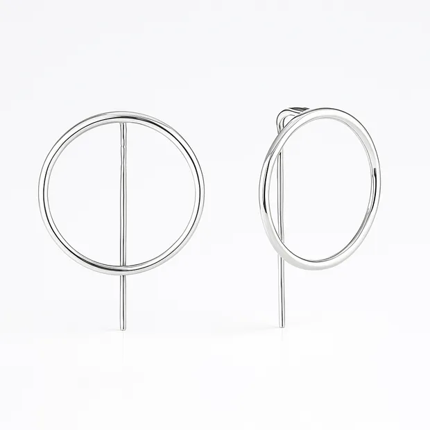 Серебряные серьги Прага