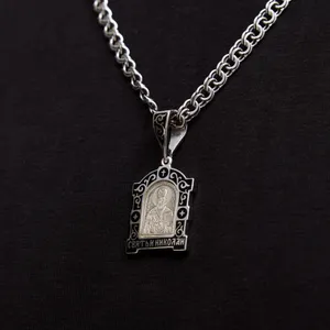 Срібна підвіска Святий Миколай  зображення 5