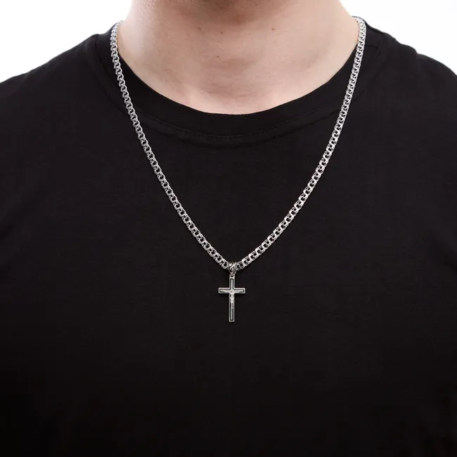 Срібний чоловічий набір Ніжність  зображення 2