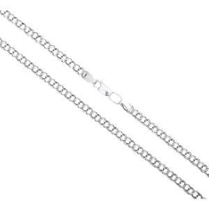 Серебряная цепочка Плоский Бисмарк  