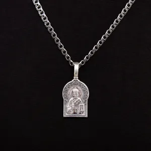 Серебряная подвеска Николай Чудотворец   зображення 4