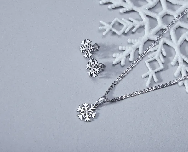 Silver Set Snowflake 