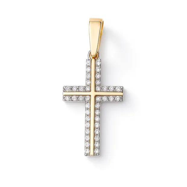 Silver Decorative Cross Straight