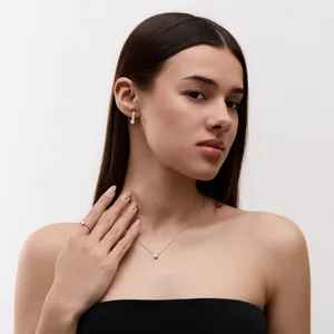 Подарунок для коханої срібний набір Сенді  зображення 3