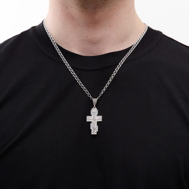 Срібний чоловічий набір Дар та Коробка під набір квадратна