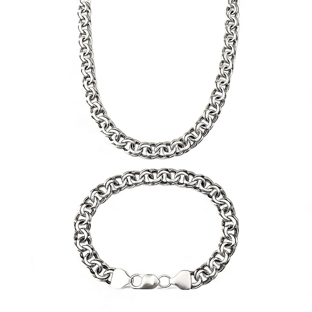 Срібний чоловічий набір Класичний Бісмарк