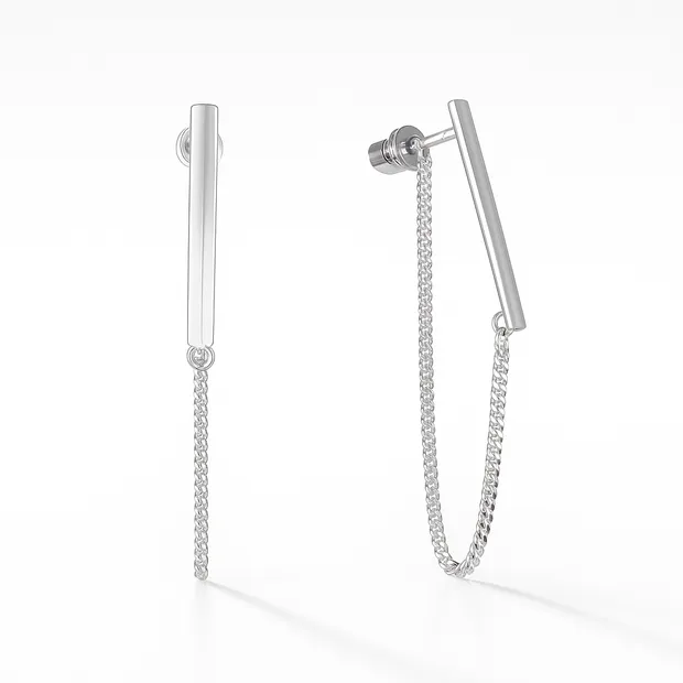 Silver earrings transformers Wales