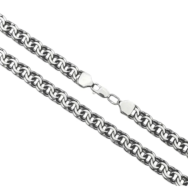 Срібний ланцюжок Плоский Бісмарк 