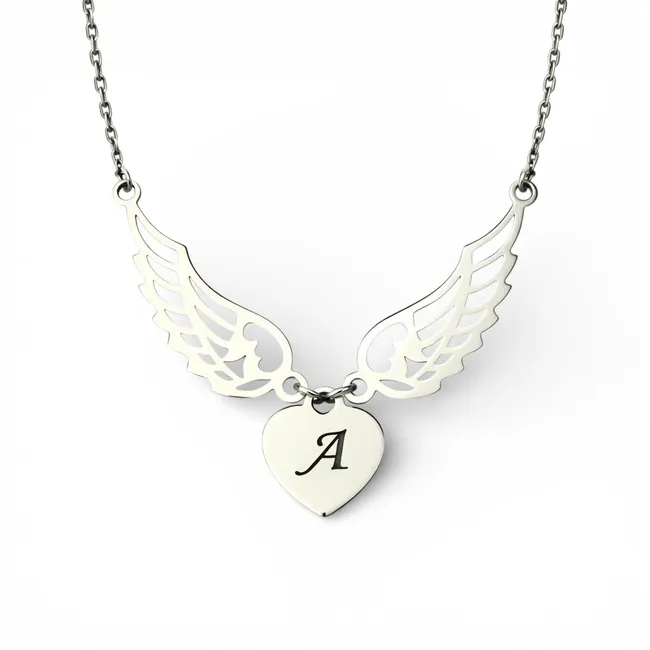 Срібне кольє Ангельські Крила  зображення 3