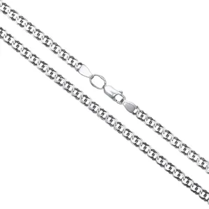 Срібний ланцюжок Плоский Бісмарк  