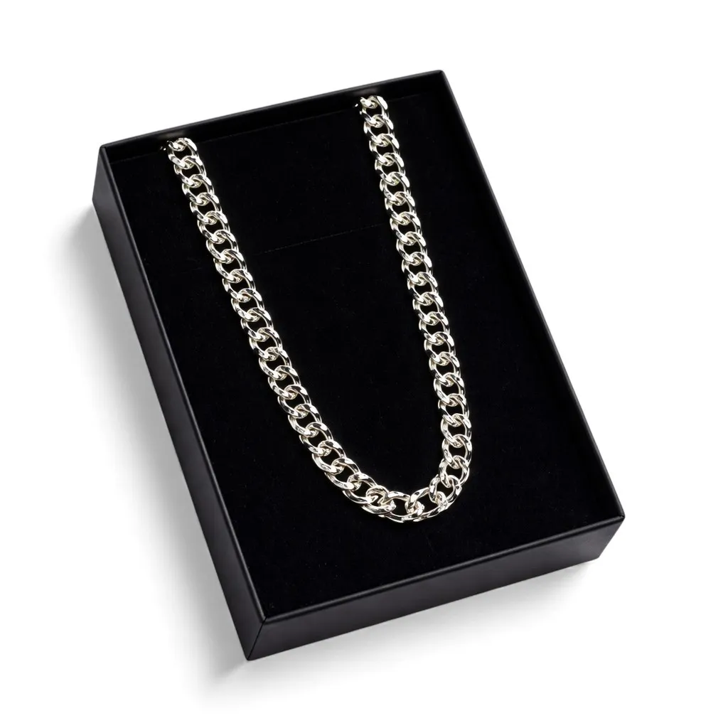 Срібний ланцюжок Класичний Бісмарк та Коробка під набір "Happy everyday"