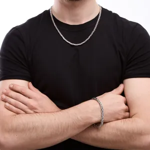 Срібний чоловічий набір Лисячий Хвіст  зображення 2