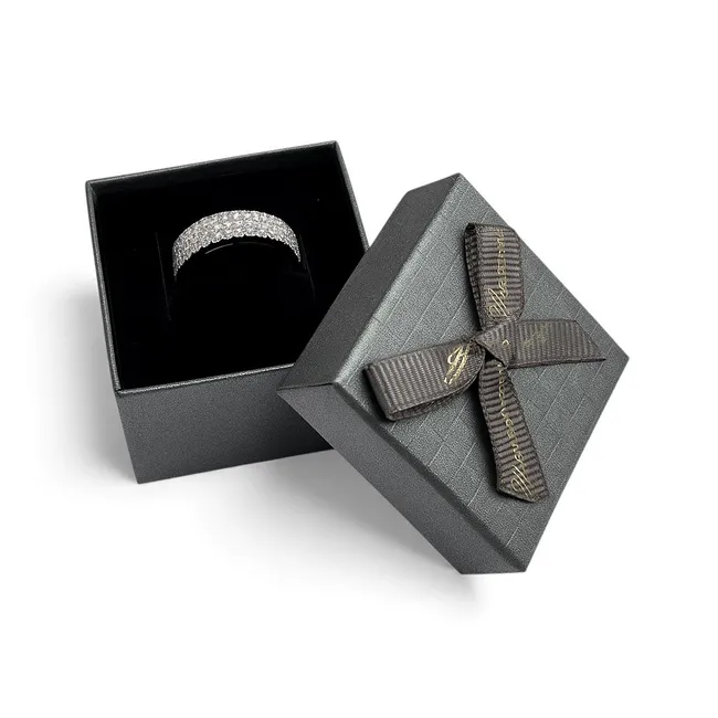 Срібна каблучка Мадонна та Подaрункове пакування з бантиком 