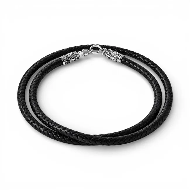 Срібний шнурок шовковий зі вставками Справедливість 