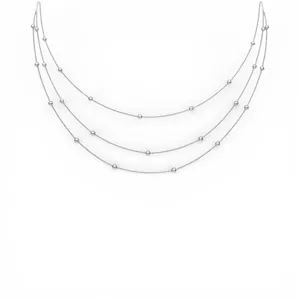 Срібне Кольє З Кульками 