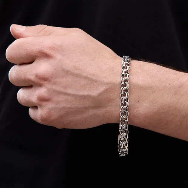 Серебряный браслет Класический Бисмарк