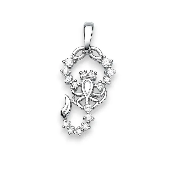 Срібна підвіска Скорпіон