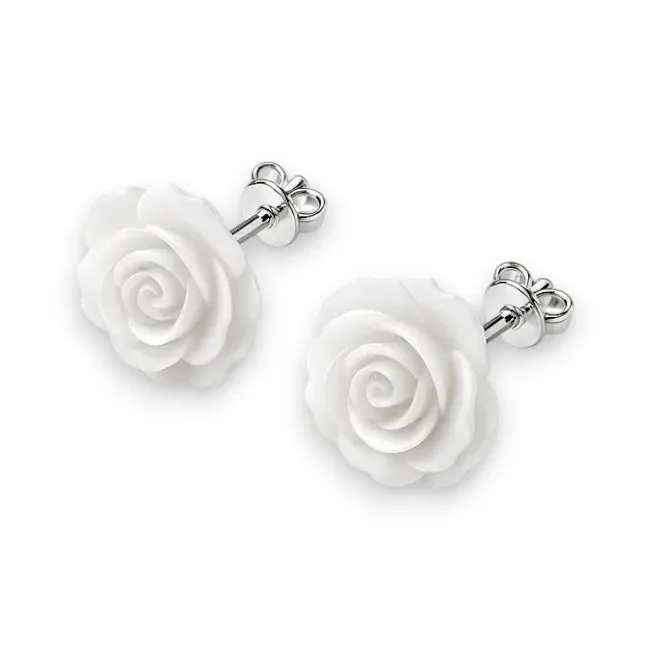 Срібні сережки пусети Кіото  