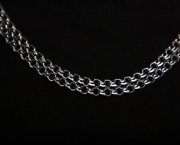 Срібний ланцюжок Подвійний Бісмарк