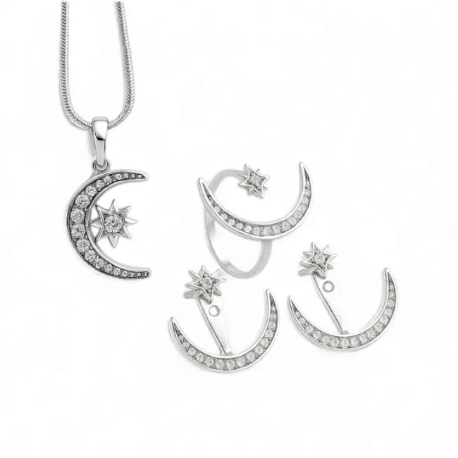 Срібний набір Зоряне Сяйво 