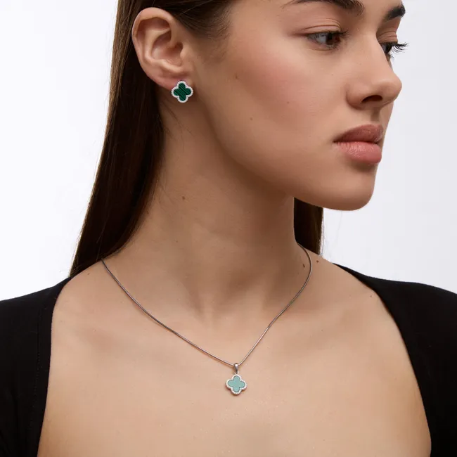 Срібний набір Конюшина  зображення 3