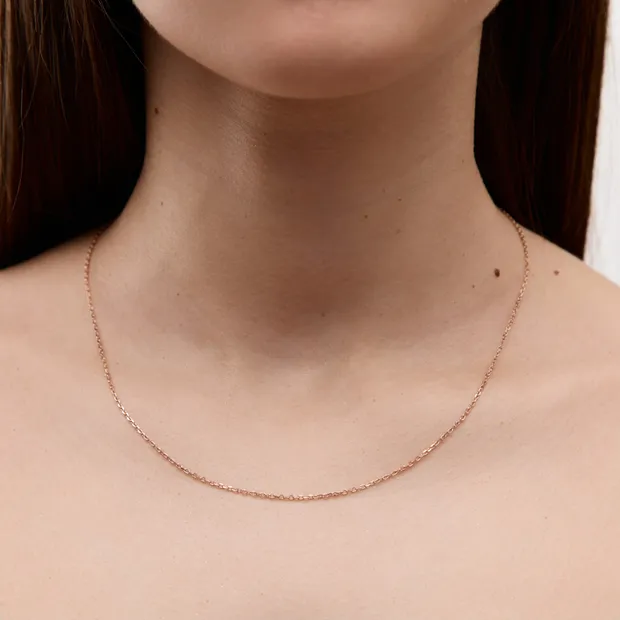 Срібний ланцюжок плетіння Якір